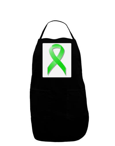 Lyme Disease Awareness Ribbon - Lime Green Panel Dark Adult Apron-Bib Apron-TooLoud-Black-One-Size-Davson Sales