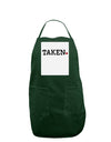 Taken Panel Dark Adult Apron by-Bib Apron-TooLoud-Hunter-One-Size-Davson Sales