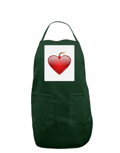 Love Bomb Panel Dark Adult Apron-Bib Apron-TooLoud-Hunter-One-Size-Davson Sales