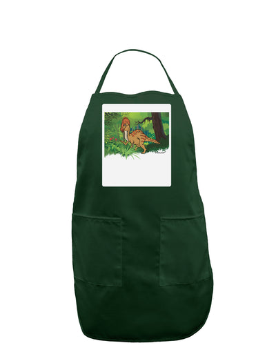 Parasaurolophus Walkeri - Without Name Panel Dark Adult Apron-Bib Apron-TooLoud-Hunter-One-Size-Davson Sales