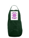 Cute As A Button Smiley Face Panel Dark Adult Apron