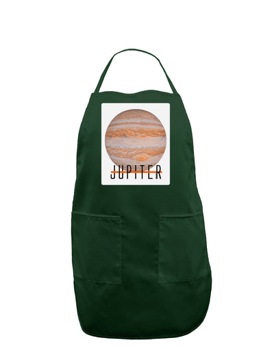 Planet Jupiter Earth Text Panel Dark Adult Apron-Bib Apron-TooLoud-Hunter-One-Size-Davson Sales