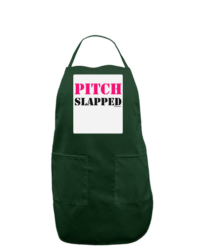 Pitch Slapped - Pink Panel Dark Adult Apron-Bib Apron-TooLoud-Hunter-One-Size-Davson Sales