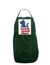 Patriotic Cat Design Panel Dark Adult Apron by TooLoud-Bib Apron-TooLoud-Hunter-One-Size-Davson Sales