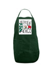 Hecho en Mexico Design - Mexican Flag Panel Dark Adult Apron by TooLoud-Bib Apron-TooLoud-Hunter-One-Size-Davson Sales