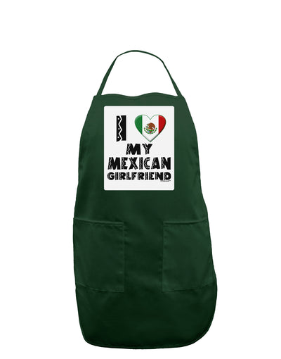 I Heart My Mexican Girlfriend Panel Dark Adult Apron by TooLoud-Bib Apron-TooLoud-Hunter-One-Size-Davson Sales