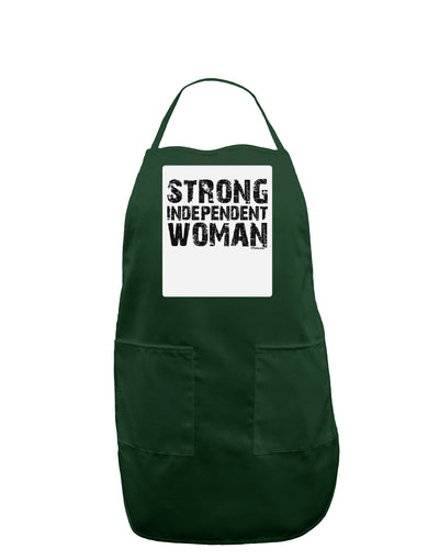 Strong Independent Woman Panel Dark Adult Apron-Bib Apron-TooLoud-Hunter-One-Size-Davson Sales