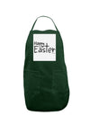 Happy Easter with Cross Panel Dark Adult Apron by TooLoud-Bib Apron-TooLoud-Hunter-One-Size-Davson Sales