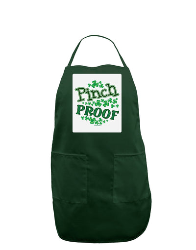 Pinch Proof St Patricks Day Panel Dark Adult Apron-Bib Apron-TooLoud-Hunter-One-Size-Davson Sales