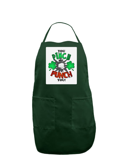 TooLoud You Pinch Me I Punch You Panel Dark Adult Apron-Bib Apron-TooLoud-Hunter-One-Size-Davson Sales