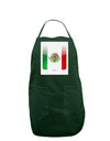 Mexican Flag App Icon Panel Dark Adult Apron by TooLoud-Bib Apron-TooLoud-Hunter-One-Size-Davson Sales