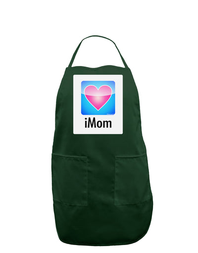 iMom - Mothers Day Panel Dark Adult Apron-Bib Apron-TooLoud-Hunter-One-Size-Davson Sales