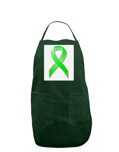 Lyme Disease Awareness Ribbon - Lime Green Panel Dark Adult Apron-Bib Apron-TooLoud-Hunter-One-Size-Davson Sales