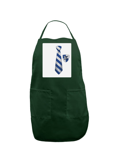 TooLoud Wizard Tie Blue and Silver Panel Dark Adult Apron-Bib Apron-TooLoud-Hunter-One-Size-Davson Sales