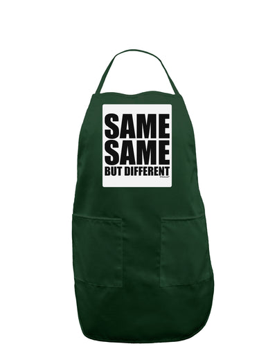 Same Same But Different Panel Dark Adult Apron-Bib Apron-TooLoud-Hunter-One-Size-Davson Sales