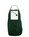 Hawaii - United States Shape Panel Dark Adult Apron by TooLoud-Bib Apron-TooLoud-Hunter-One-Size-Davson Sales