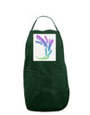 Tropical Feathers Panel Dark Adult Apron-Bib Apron-TooLoud-Hunter-One-Size-Davson Sales