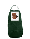 Cute Beaver Panel Dark Adult Apron-Bib Apron-TooLoud-Hunter-One-Size-Davson Sales