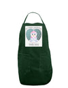 Personalized My First Christmas Snowbaby Girl Panel Dark Adult Apron-Bib Apron-TooLoud-Hunter-One-Size-Davson Sales