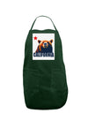 California Republic Design - Grizzly Bear and Star Panel Dark Adult Apron by TooLoud-Bib Apron-TooLoud-Hunter-One-Size-Davson Sales