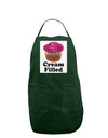 Cream Filled Pink Cupcake Design Panel Dark Adult Apron by TooLoud-Bib Apron-TooLoud-Hunter-One-Size-Davson Sales