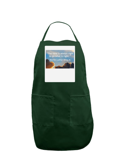 The Time Is Always Right Panel Dark Adult Apron-Bib Apron-TooLoud-Hunter-One-Size-Davson Sales