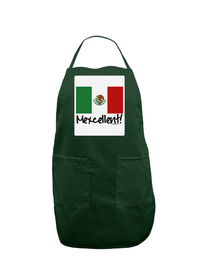 Mexcellent - Mexican Flag Panel Dark Adult Apron-Bib Apron-TooLoud-Hunter-One-Size-Davson Sales