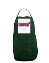 Mom Squared - Cute Mom of Two Design Panel Dark Adult Apron by TooLoud-Bib Apron-TooLoud-Hunter-One-Size-Davson Sales