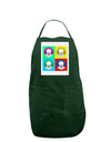 Clown Face Pop Art 2 Panel Dark Adult Apron-Bib Apron-TooLoud-Hunter-One-Size-Davson Sales