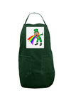 Puking Rainbow Leprechaun Panel Dark Adult Apron-Bib Apron-TooLoud-Hunter-One-Size-Davson Sales