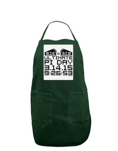Ultimate Pi Day Design - Mirrored Pies Panel Dark Adult Apron by TooLoud-Bib Apron-TooLoud-Hunter-One-Size-Davson Sales