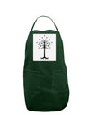 The Royal White Tree Panel Dark Adult Apron by TooLoud-Bib Apron-TooLoud-Hunter-One-Size-Davson Sales