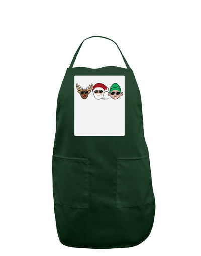 The X-mas Squad Panel Dark Adult Apron-Bib Apron-TooLoud-Hunter-One-Size-Davson Sales