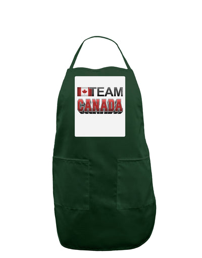 Sporty Team Canada Panel Dark Adult Apron-Bib Apron-TooLoud-Hunter-One-Size-Davson Sales