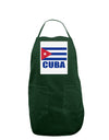 Cuba Flag Cuban Pride Panel Dark Adult Apron by TooLoud-Bib Apron-TooLoud-Hunter-One-Size-Davson Sales