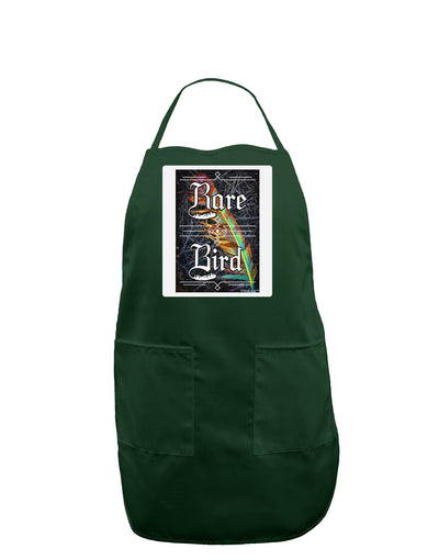 Rare Bird - Colorful Feather Panel Dark Adult Apron-Bib Apron-TooLoud-Hunter-One-Size-Davson Sales