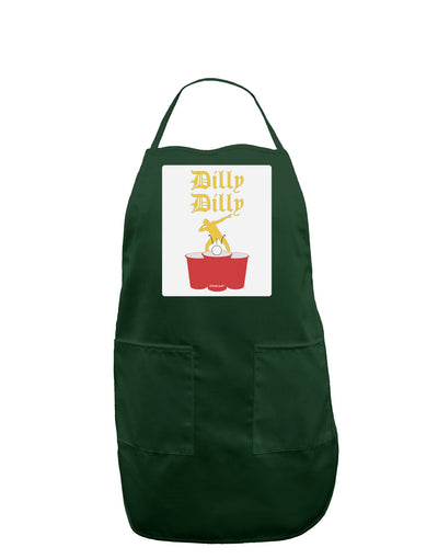 Dilly Dilly Funny Beer Panel Dark Adult Apron by TooLoud-Bib Apron-TooLoud-Hunter-One-Size-Davson Sales