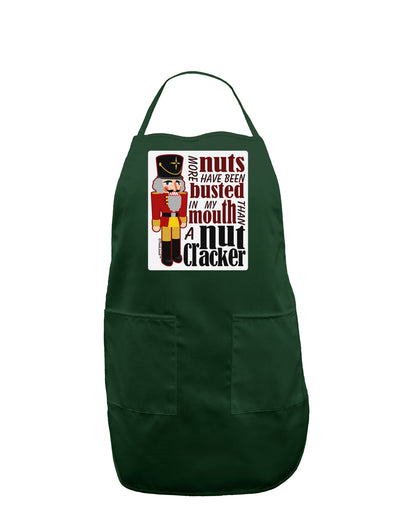 More Nuts Busted - My Mouth Panel Dark Adult Apron by-Bib Apron-TooLoud-Hunter-One-Size-Davson Sales