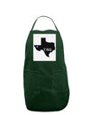 Texas State Y'all Design with Flag Heart Panel Dark Adult Apron by TooLoud-Bib Apron-TooLoud-Hunter-One-Size-Davson Sales