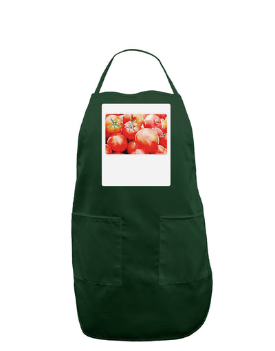 Watercolor Tomatoes Panel Dark Adult Apron-Bib Apron-TooLoud-Hunter-One-Size-Davson Sales