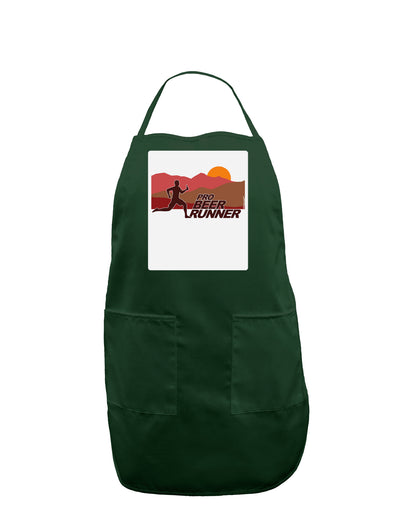 Pro Beer Runner Man Panel Dark Adult Apron-Bib Apron-TooLoud-Hunter-One-Size-Davson Sales