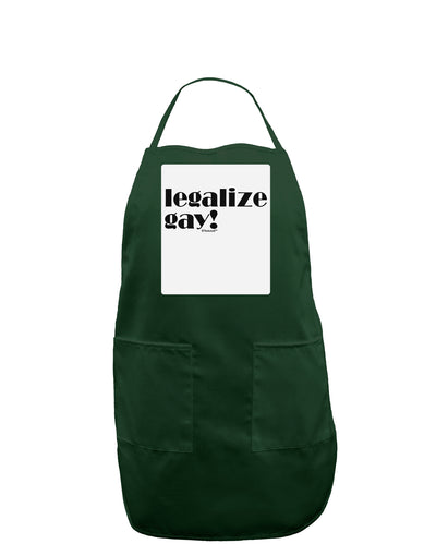 Legalize Gay Panel Dark Adult Apron-Bib Apron-TooLoud-Hunter-One-Size-Davson Sales