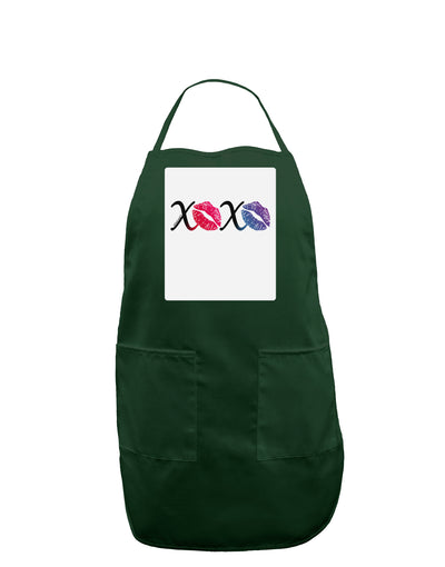 XOXO Kisses Panel Dark Adult Apron-Bib Apron-TooLoud-Hunter-One-Size-Davson Sales