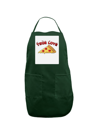 True Love - Pizza Panel Dark Adult Apron-Bib Apron-TooLoud-Hunter-One-Size-Davson Sales