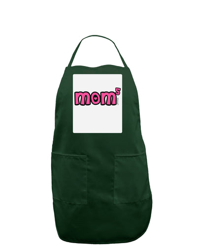 Mom to the Fifth Power - Cute Mom of 5 Design Panel Dark Adult Apron by TooLoud-Bib Apron-TooLoud-Hunter-One-Size-Davson Sales
