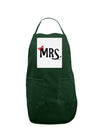 Matching Mr and Mrs Design - Mrs Bow Panel Dark Adult Apron by TooLoud-Bib Apron-TooLoud-Hunter-One-Size-Davson Sales