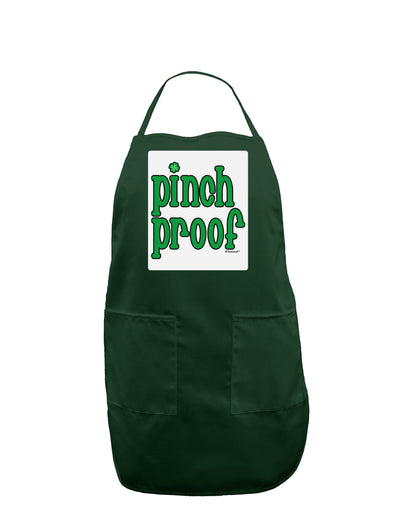 Pinch Proof - St. Patrick's Day Panel Dark Adult Apron by TooLoud-Bib Apron-TooLoud-Hunter-One-Size-Davson Sales