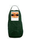 Trick or Treat Text Panel Dark Adult Apron-Bib Apron-TooLoud-Hunter-One-Size-Davson Sales