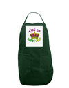 King Of Mardi Gras Panel Dark Adult Apron-Bib Apron-TooLoud-Hunter-One-Size-Davson Sales