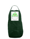 Cute Hatching Chick - Green Panel Dark Adult Apron by TooLoud-Bib Apron-TooLoud-Hunter-One-Size-Davson Sales